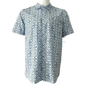 William Murray Shirt Men Size Medium Blue White‎ Rope Nautical Short Sleeve